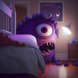 bang voor monster onder bed